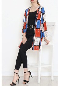 Resim Desenli Kimono Kiremit - 1658.1095. Çok Renkli 