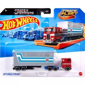 Resim Hot Wheels Track Fleet 1:64 Scale Die-cast Transformers Optimus P 