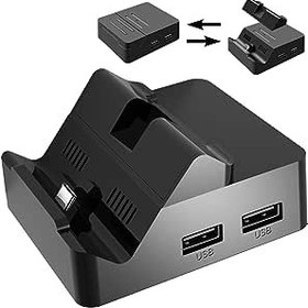 Resim Cehensy Switch Docking Station, Nintendo Switch/OLED TV konsol modu için yuva, taşınabilir şarj istasyonu HD adaptörü, HDMI, USB 3.0 bağlantısı, Type-C ile uyumlu 