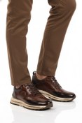 Resim Voyager Kahve Hakiki Deri Bağcıklı Erkek Sneaker M112 M 