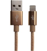 Resim Jopus Stylish Cloth Lightning Data ve Şarj Kablo - Gold 