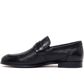 Resim Derimod Black Erkek Siyah Deri Klasik Loafer - Siyah / 4 