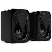 Resim 3.5mm Kablolu Bilgisayar Hoparlörler Bas Stereo Subwoofer ile Dizüstü Pc Için Renkli LED Solunum Işık ile Akıllı Telefonlar Mp3 | Subwoofer (Siyah) 