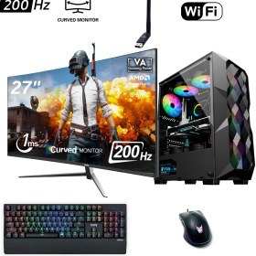 Resim İzoly Vol/beat Y Ryzen 7 3700X 16GB 256GB M.2 Nvme Rtx 2060S 8gb 27" 200Hz Oyuncu Masaüstü Bilgisayarı 