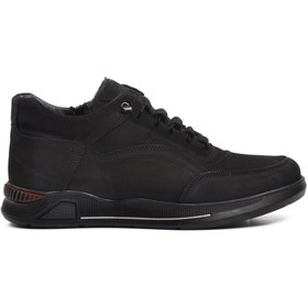 Resim Aspor Siyah Nubuk Sneaker Erkek Bot 