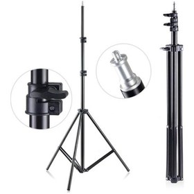 Resim 210 Cm Tripod Telefon Tutucu Kamera Öz Çekim Tripod Işık Ayağı 