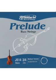 Resim Daddario J614 Kontrabas Tek Tel Prelude Mi-e , 3/4 Medium 