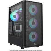 Resim Powerboost PB-P3602BB 850W 80+ Bronze USB 3.0 Mesh Siyah Argb Fanlı Gamıng Atx Kasa 