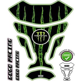 Resim Universal Motosiklet Tank Pad Monster 005 