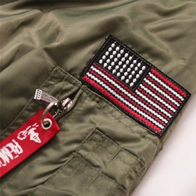 Resim Amerikan Stil Bomber Ceket - XS / Siyah 