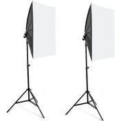 Resim AA Plus Ikili Softbox Seti (50x70)cm Lambasız 