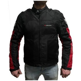 Resim Venom Dynamic V2 Dört Mevsim Motosiklet Montu Kırmızı - Siyah 