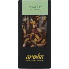 Resim AROHA Antep Fıstıklı Sütlü Çikolata 100g 
