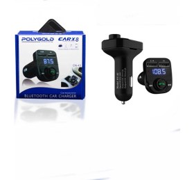 Resim PolyGold Car X8 Modeli Bluetooth Transmitter 