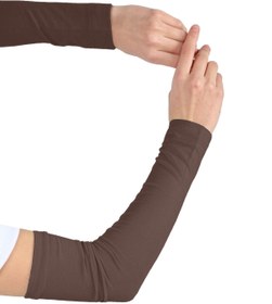 Resim Ecardin Kolluk - Pratik Tesettür Kolluk Penye Düz Namaz Kolluğu - Açık Kahve 