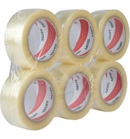 Resim Astel, Koli Bandı, 6 Adet, 45 mm 100 M, Şeffaf, Hotmelt, Dayanıklı 