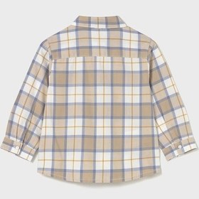 Resim Mayoral Ekose Desenli Erkek Bebek Gömlek 2109 Bej 