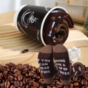 Resim 1 Çift Unisex Orta Boy Hediye Çorap - Yumuşak Rahat Kahve Fincanı Tasarımı, Eğlenceli Yemek Esintili Desenler, Cadılar Bayramı/Şükran Günü/Noel/Aile Günü Toplantıları ve Günlük Geziler İçin Mükemmel, Tatil Çorapları | Eğlenceli Çorap Tasarımı | Yumuşak Konfor 