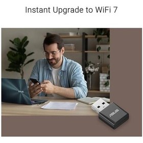 Resim Usb-be92 Nano Wifi7 Be6500 Tri-band Usb Adaptör 