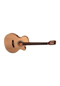Resim Cort CEC1 OP Elektro Klasik Gitar, Open Pore, Ladin Kapak 