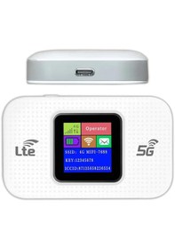 Resim Taşınabilir Modem 5g/4g Lte 300mbps 10 Cihaz Destekli Mobil Router 