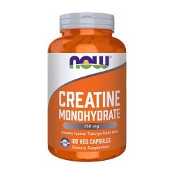 Resim Now Creatine Monohydrate Kreatin İçeren Takviye Edici Gıda 120 Kapsül 