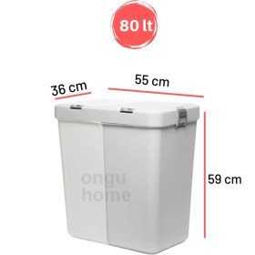 Resim Özbience Ikili Çamaşır ve Çöp Sepeti Seti, Pratik ve Şık Ev Düzeni 