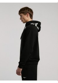 Resim Everlast Ever Classics Comfort Siyah Kapüşon Baskılı Erkek Sweatshirt Siyah 