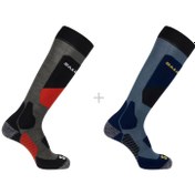 Resim Salomon S/Access R+L Unisex Çorap Mavi/Gri 