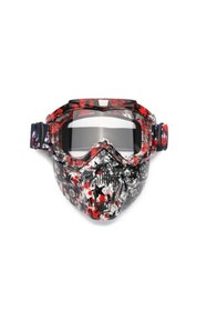 Resim Forte Gt Tex 710 Jet Maske Bisiklet Motosiklet Kayak Çok Amaçlı Maske Şeffaf Camlı Gözlük Kırmızı 
