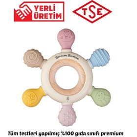 Resim AyrStore Bamm Bamm Diş Kaşıyıcı Yerli Üretim Silikon Hafif ve Rahat Kavranır 