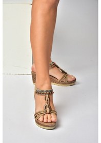 Resim Fox Shoes Y274522209 Ten Dolgu Tabanlı Kadın Sandalet 