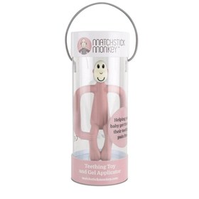 Resim Matchstick Monkey Silikon Diş Kaşıyıcı Pembe 