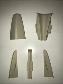 Resim Laminat Parke Süpürgelik Köşe Bağlantı Aparatı 8 CM Gri Renk 