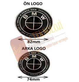 Resim Bmw E46,e90 Kasa Kaput Ve Bagaj Logosu Takım 50yıl New Fullsiyah 
