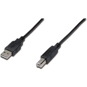 Resim Usb 2.0 Bağlantı Kablosu, Usb A Erkek - Usb B Erkek, 1.80 Metre, Awg 28, Ul, Siyah Renk-18484 