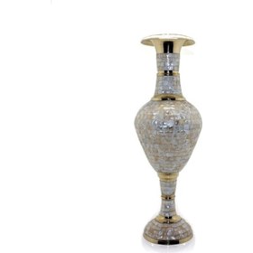 Resim Periboia Pirinç Sedefli Vazo 45 Cm Renkli 