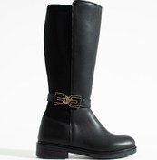 Resim Neva'nın Butiği HELİNA kadın toka detaylı tam boy çizme 