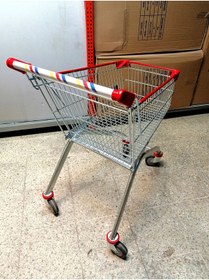 Resim Özfiliz Mağaza Ekipmanları Metal Market Arabası Sepetli Bebe Pusetli 100 litre 150 lt 210 lt 