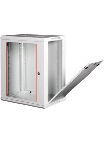 Resim LANDE - 18U 19" Duvar Tipi Rack Kabinet - Genişlik: 600 mm | Derinlik: 450 mm - Açık Gri 