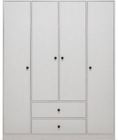 Resim Enza Home Kalinsta 4 Kapaklı Gardırop - Beyaz 