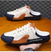 Resim Luckydog Erkek Moda Yumuşak Tabanlı Yarım Terlik, Yaz Trendy Alt Bej - Camel Bej - Camel 