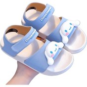 Resim Mavi Cinnamoroll Kız Çocuk Sandaleti - Yazlık Yeni Tasarım 21 Cm Plaj Ayakkabısı Mavi 