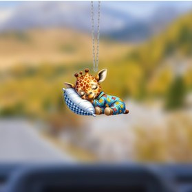 Resim Prtp-Prototip Elektronik & Hobi Araba Ayna Süsü Bebek Zürafa, Pleksi Malzeme, UV Baskılı 