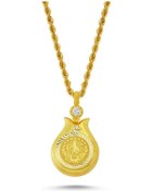 Resim Sembolgold Altın Tuğralı Kolye Lale Tasarım Sg42-T99760 