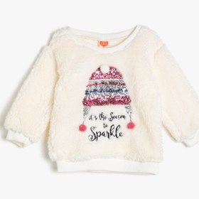 Resim Kız Bebek Baskılı Sweatshirt 