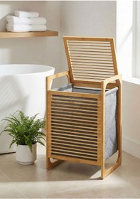 Resim Bambu Çamaşır Sepeti Tekli 35 Litre Bambu 
