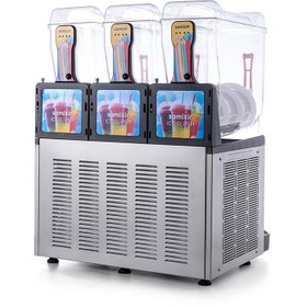 Resim Samixir SLUSH36 Allure Triple Ice Slush Granita Milkshake ve Soğuk Meyve Suyu Dispenseri, 12+12+12 L, Inox 