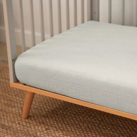 Resim Lastikli Müslin Bebek Çarşaf - Cotton Grey 