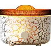 Resim 560ML Aromaterapi Nemlendiricileri Difüzörler 3D Simüle Edilmiş Alev Hava Nemlendiricisi Duman Halkası Sprey Odası Biz Fiş (Yurt Dışından) 